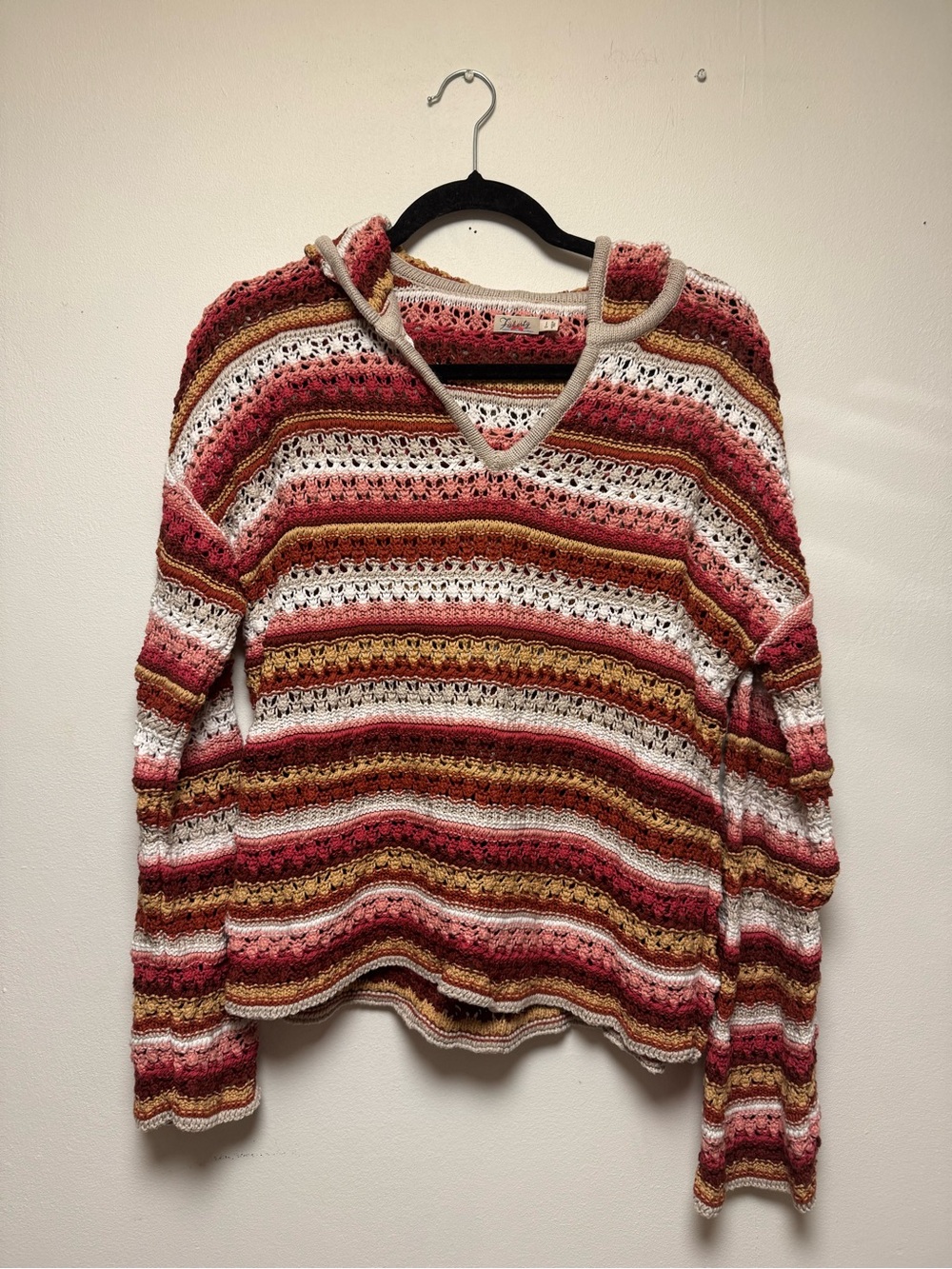 Faherty Crochet Sweater Hoodie